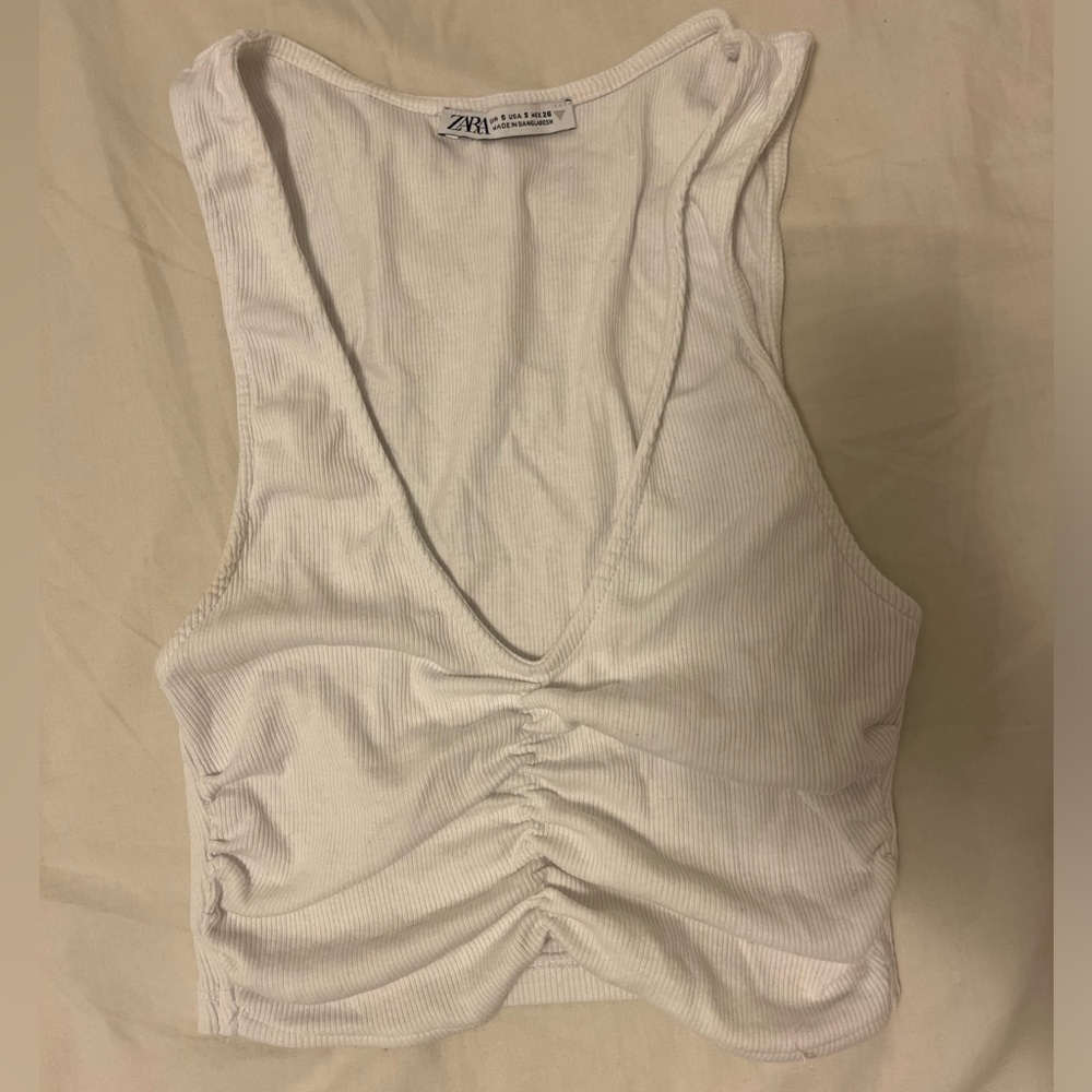 Zara white tank